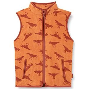 Playshoes Uniseks kinder Dinos fleece vest, oker, 128, oker