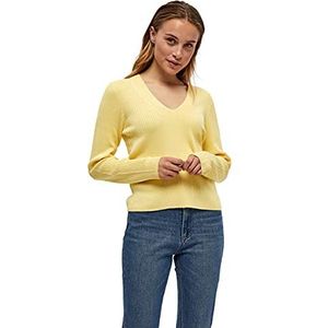 Peppercorn Dames Tana Rib Pullover Sweater, Lichtgeel, XL