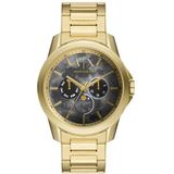 Armani Exchange Herenhorloge AX1737 Multifunctionele maanfase, goud