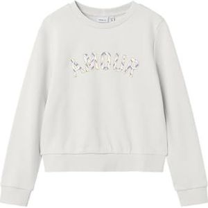 NAME IT Meisjes Nkfliv Short Nreg Ls SWE Bru Ps, cloud dancer, 116