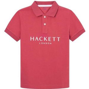 Hackett London Hackett LDN poloshirt voor jongens, Rood (Dusty Red), 7 jaar