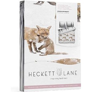 Heckett Lane Ruda Duvet Cover, 100% Cotton Flannel, Multi, 260 x 220 Cm, 1.0 Pieces