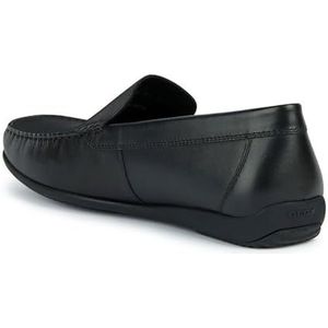 Geox Heren U ASCANIO B Moccasin, Zwart, 41 EU, zwart, 41 EU