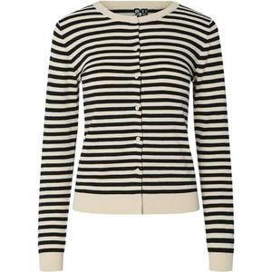 Pieces - Pcnora - Gebreide Cardigan - Berk - Ronde Hals - Dames