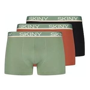 Skiny Greenbay Selection, katoenen multipack boxershorts, voor heren, regular (verpakking van 3 stuks), Greenbay Selection, S
