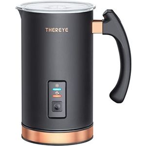 Melkopschuimer, Thereye elektrische melkstomer, automatische warme en koude schuimmaker en melkwarmer voor latte, cappuccino's, macchiato, warme chocolademelk, koffie