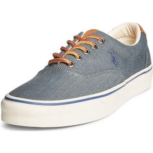 Polo Ralph Lauren Keaton-Pony Sneaker voor heren, Denim Newport Navy, 41.5 EU