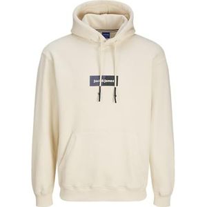 Jack & Jones Jorbronx Rechthoekige Sweat Hood, antiek wit., L