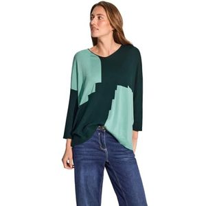 Cecil B302828 Oversized trui, kaki-groen, M dames, Khaki groen., M
