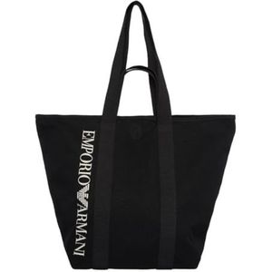 Emporio Armani Unisex Logo Winkelen Strandtas Marineblauw, Donkerblauw, one size