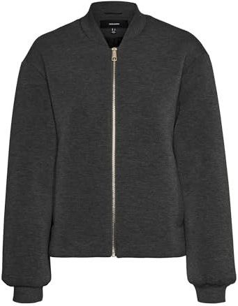 VERO MODA - VMKAREN - Korte Jas - Donkergrijs Melange