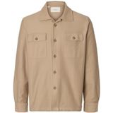 SELECTED MEN Slholiver Sweat Overshirt Noos, savannah tan, L
