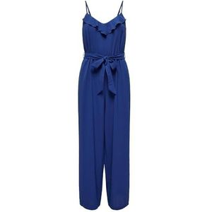 ONLY Onlcali S/L Long WVN Noos jumpsuit voor dames, blauw, XXL