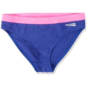 Aqua Speed Fiona Slips Badmode Zwempak, Neon Roze/Koningsblauw, Maat 40