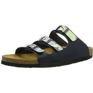 Dr. Brinkmann 700769 Slippers, volwassenen, uniseks, blauw/blauw/kleurrijk., 44 EU