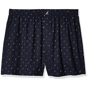 Nautica Men's Classic Cotton Woven Boxer, Sail/Multi-42621, S