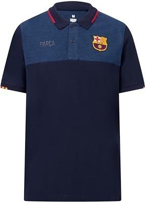 FC Barcelona - Korte Mouw Poloshirt - Marineblauw