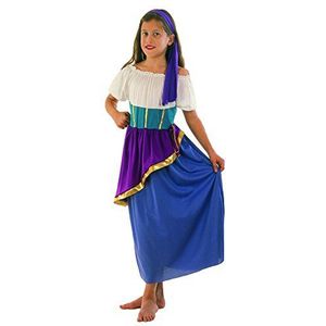 Fiori Paolo Gipsy Smaragd-kostuum voor meisjes, meerkleurig, 5-7 Anni (Ciao 61115.M)