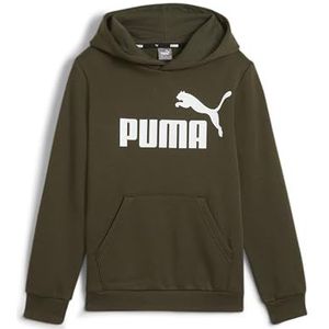 PUMA ESS Big Logo Hoodie FL B Donker Olijf