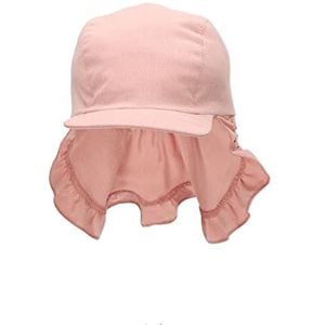roze 51 cm Amazon Meisjes Accessoires Hoeden & Mutsen Mutsen Meisjesmuts met nekbescherming en bindbandjes 