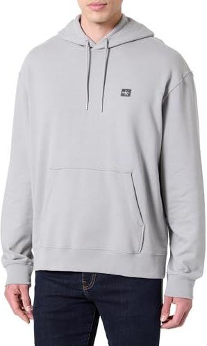 Calvin Klein - LS EU Badge Terry Hoodie - Grijs - Heren - Sweatvest