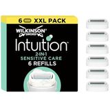 Wilkinson Intuition 2 in 1 Navulmesjes Sensitive Care Valuepack 6 stuks