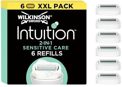 Wilkinson Intuition 2 in 1 Navulmesjes Sensitive Care Valuepack 6 stuks