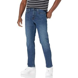Amazon Essentials Men's Spijkerbroek met atletische pasvorm, Medium wassing, 33W / 34L