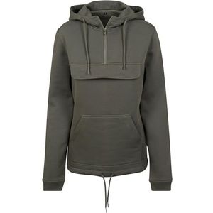 Build Your Brand - Sweat Pull Over Hoody - Olijf - Casual Basic