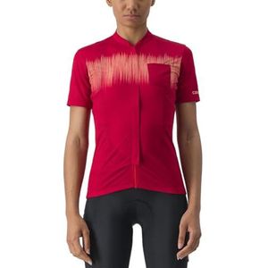 CASTELLI Wielersport T-shirt voor dames, Rood (Donker Rood), M