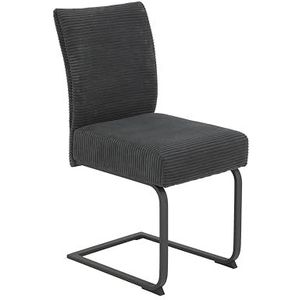 Apollo OLGA stoel, metaal, antraciet, set van 2
