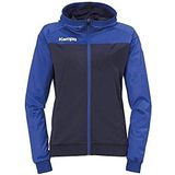 Kempa Prime Multi Jacket Women Handball jas met capuchon voor dames, Marineblauw/koningsblauw, XS