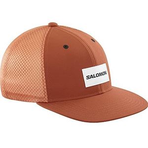 Salomon Trucker Cap Uniseks, moedig maar veelzijdige stijl, gerecycled materiaal, comfort en ademend vermogen, oranje, M/L