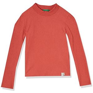 United Colors of Benetton T-shirt M/L 32BFC201S, rood terra 2K5, M voor meisjes