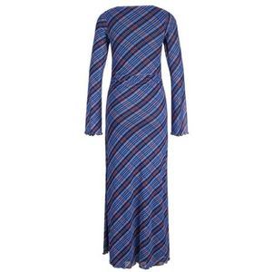 JACK & JONES Jxminna Mesh Ls Long Dress WVN, Blue Ice, M