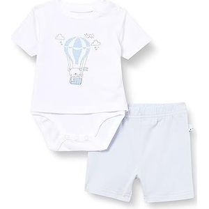Blue Seven Uniseks babyoutfit-set van 2 shorts, HL BLAUW Orig, 0-3 maanden (2-pack), blauw origineel, 56 cm