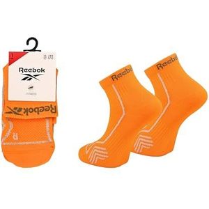 Reebok Technische fitnesssokken, uniseks, ademend, hoge prestaties, voor sportsessies, fitnessstudio, training, wasbaar, 1 paar, maat 37/39, oranje, Oranje, 37-39