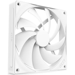 NZXT F140Q | 120mm ventilator voor pc-behuizing met stille luchtstroom | In- of uitlaat | Afgeschuind frame voor geconcentreerde lucht | Fluid Dynamic lagers | Laag geluidsniveau | PWM | Wit