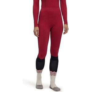 FALKE Dames Broek van onderlaag Maximum Warm 3/4 W Ti functioneel materiaal sneldrogend 1 stuk, Rood Red 8644 Trend, L