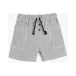 Koton Babyboys Pocket Detail Trekkoord Katoenen Shorts, Navy Stripe (7s0), 2-3 Jaar