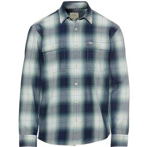 Camel Active - Overhemden - Blauw - Katoen - Lange Mouwen