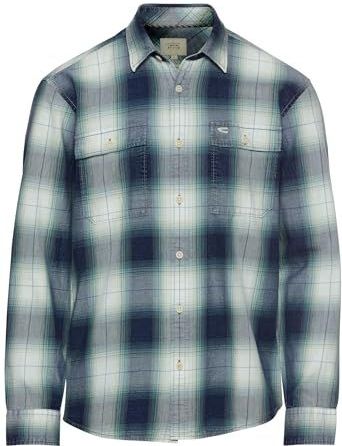 Camel Active - Overhemden - Blauw - Katoen - Lange Mouwen