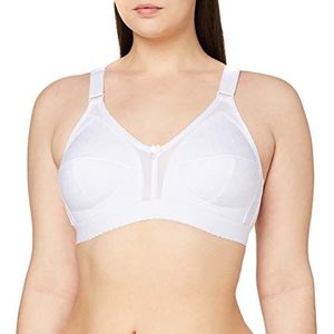 SASSA Soft-BH Jacquard damesbeha voor dagelijks gebruik, Wit - Wit (wit 00100), 80B
