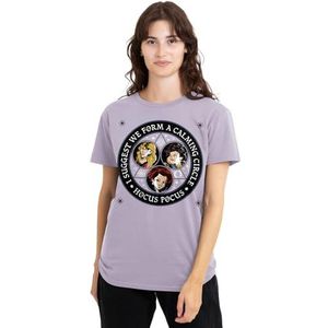 Hocus Pocus Vorm een kalmerende cirkel met de Sanderson Sisters dames T-shirt, lavendar, klein, Lavendel, S