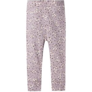 NAME IT Babymeisjes Nbfwomi Wool/Modal leggings, lila, 56 cm