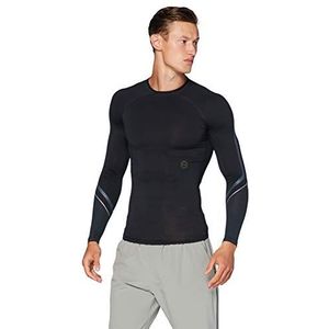 Under Armour heren Jersey Lange Mouwen Ua Gametime Coldgear Shirt met ½ Zip, Zwart, XL