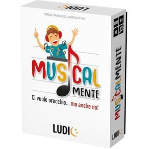 Ludic Muzikaal neemt het oor maar ook geen It57298 gezelschapsspel voor de familie voor 3-6 spelers, Made in Italy