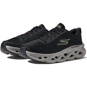 Skechers 220303 BKLM Sneakers voor heren, zwart en limoen textiel/synthetisch, 43 EU, Zwart en Lime Textiel Synthetisch, 43 EU