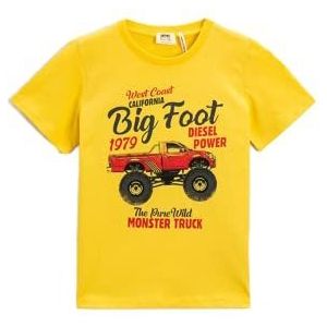Koton T-shirt met korte mouwen voor jongens, geel (151), 9-10 Jaar