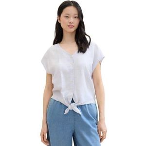 Tom Tailor Denim Damesblouse, 35562 - lichtblauw wit kleine streep, M